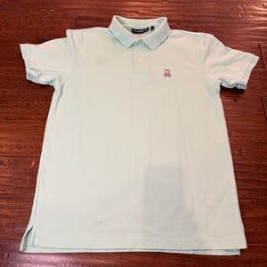 Psycho Bunny Polo Men’s Size 5 medium Preppy Causal Mint Green